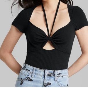 Wild Fable Black Bodysuit